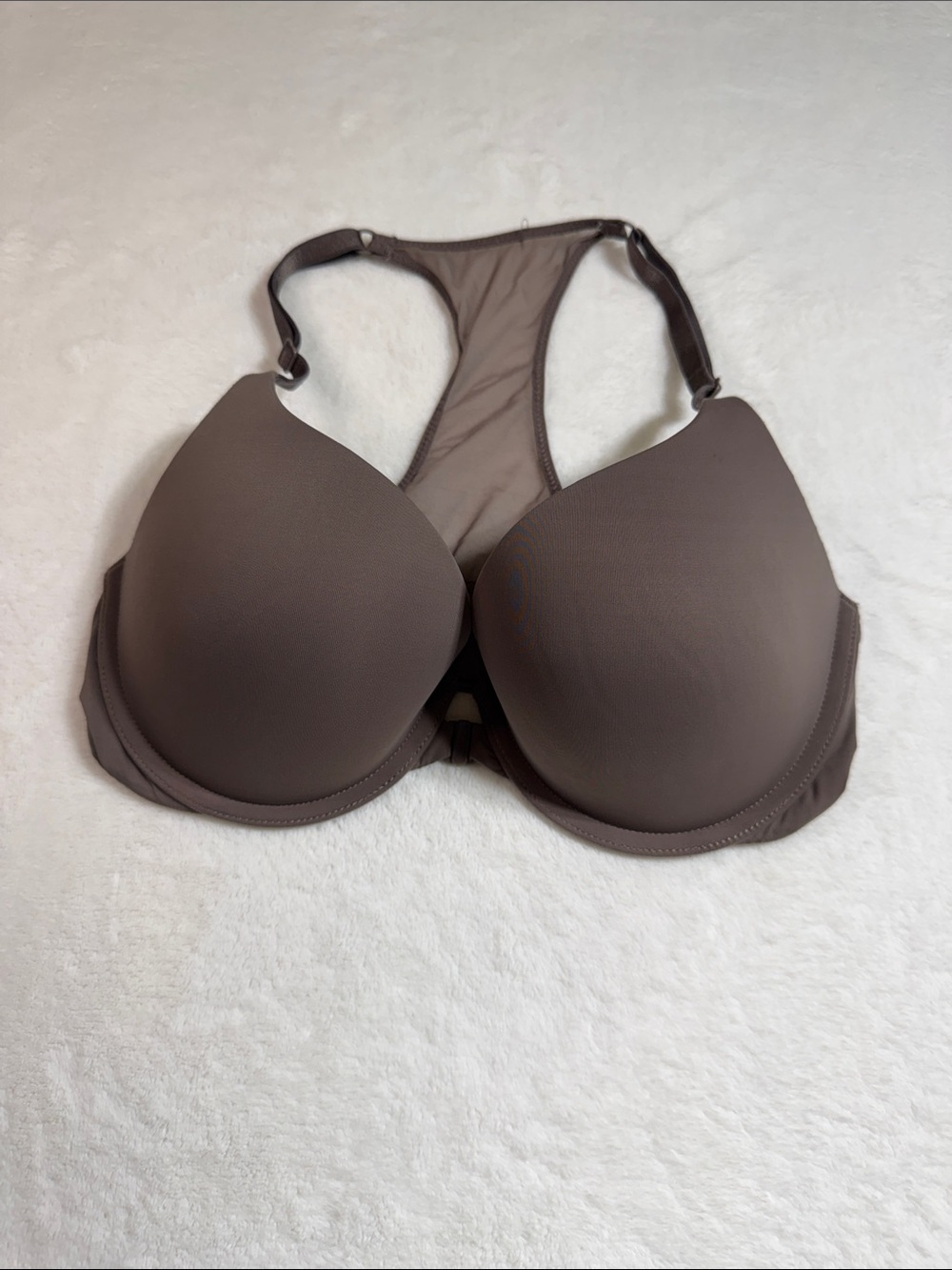 Victoria's Secret Smooth Racerback Bra in Taupe